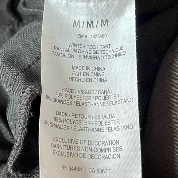 HFX Ladies' Winter Tech Pant Black - Picture 13 of 14